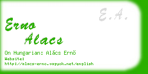 erno alacs business card